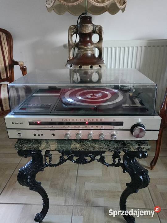 Zabytkowy Gramofon SANYO Magnetofon Radio Drawski Młyn