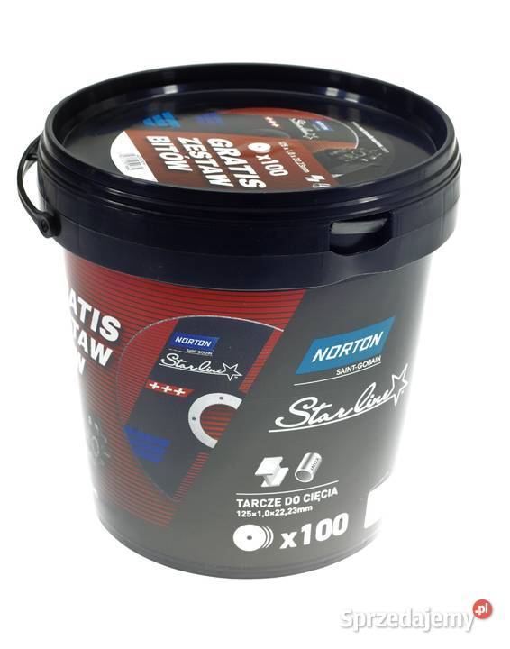 100 tarcz do cięcia 125x1 Norton Starline Kpl Narzędzia Lubań sprzedam