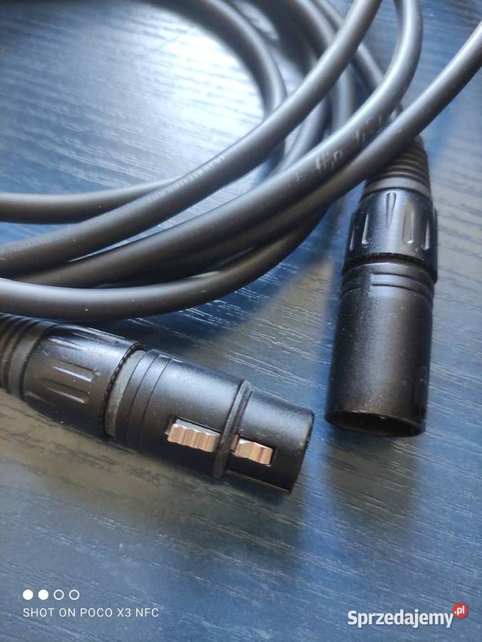Kabel mikrofonowy XLR 3m Piaseczno