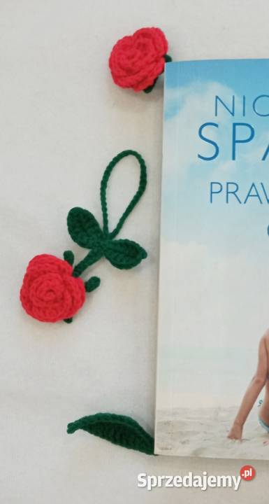 Różyczki wykonane na szydełku Łask