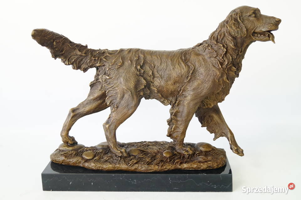 Golden Retriever Duża figura PSA pies figura z Antyki Gizałki sprzedam