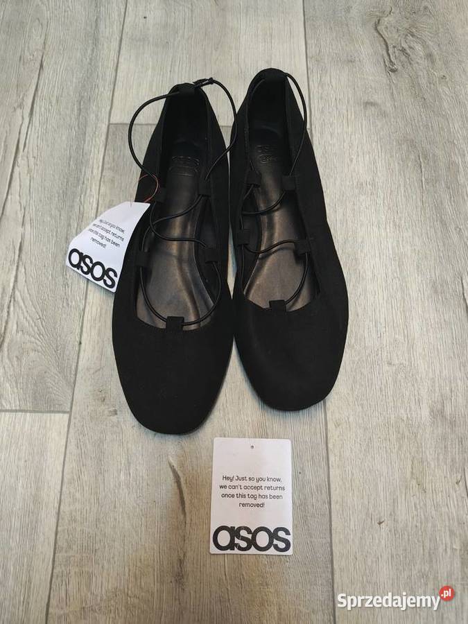 42 ASOS Design Czarne baleriny wieczorowe z Kraków