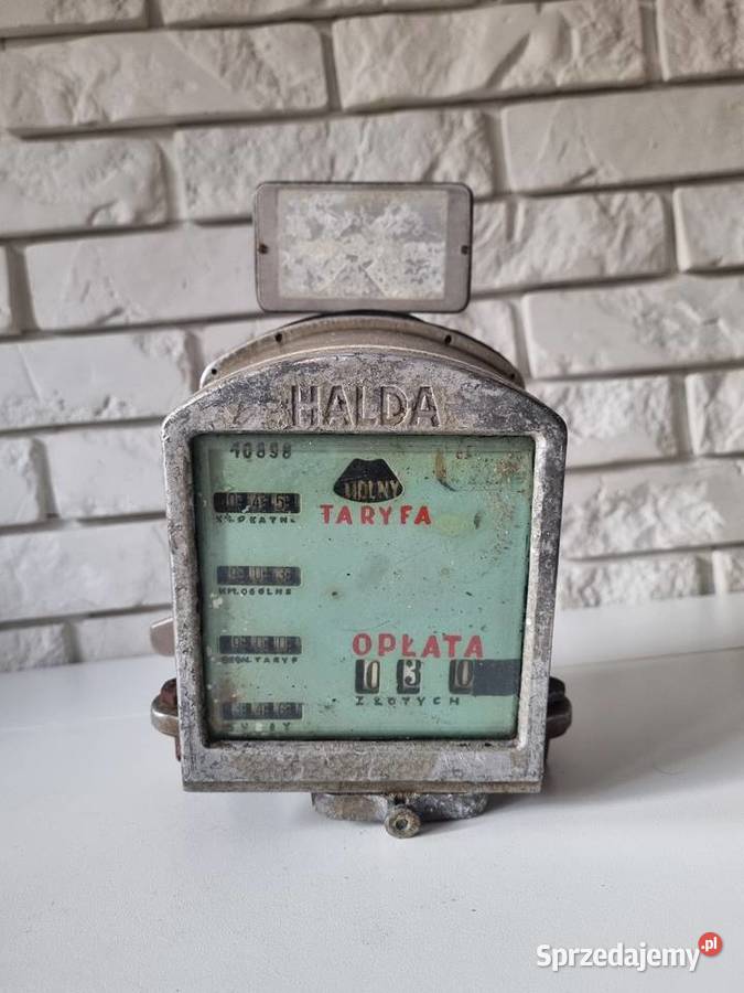 Zabytkowy taksometr HALDA oryginał vintage Solnica