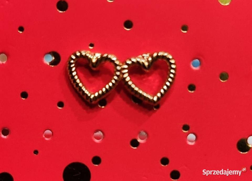 Delikatne kolczyki w kolorze złota srebra Warszawa