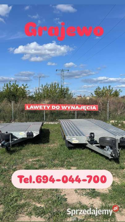 LAWETY DO WYNAJĘCIA na auta i motocykle podlaskie Grajewo wynajem pojazdu