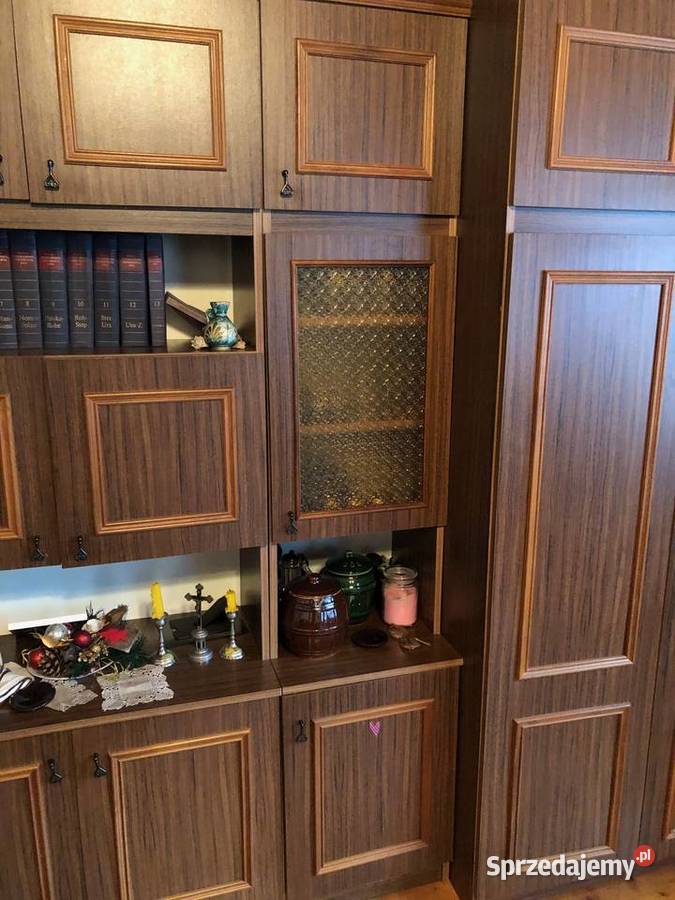 Meblościanka z czasów PRL Vintage pełną gębą Kalwaria Zebrzydowska