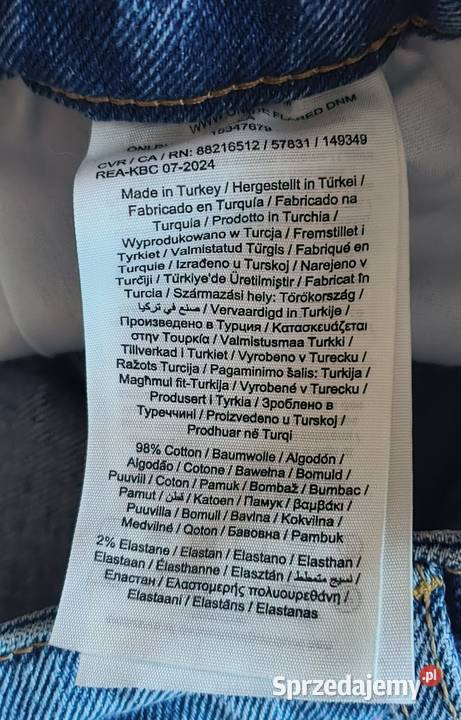 Jeansy szerokie nogawki Only L 3132 nowe z metką Spodnie Myślenice