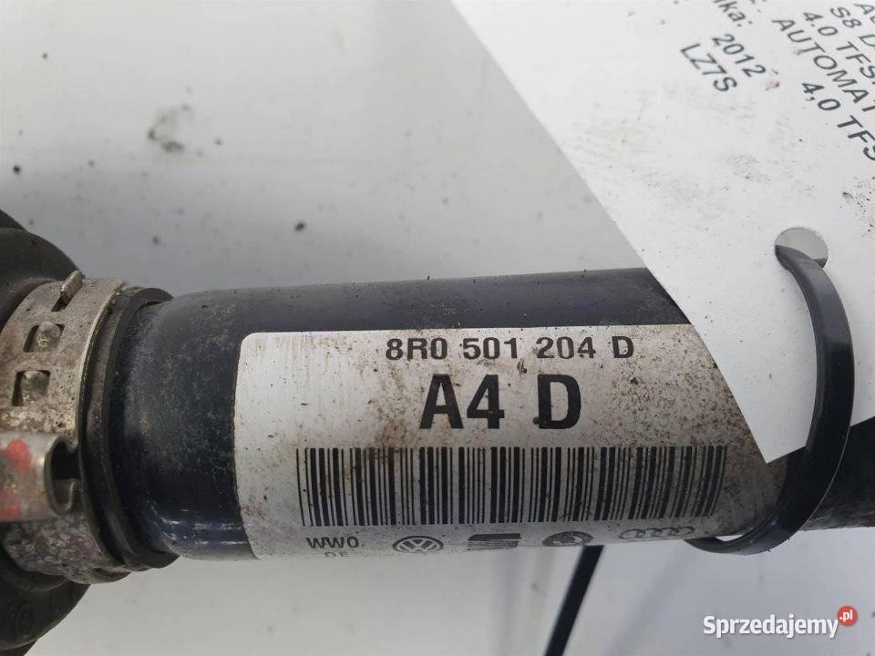 PÓŁOŚ PRAWA TYŁ AUDI S8 D4 8R0501204D Lipno