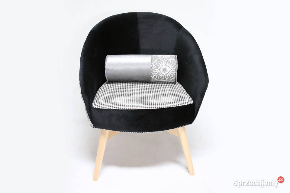 Fotel Kubełkowy Skandynawski Designerski Wygodny Kazimierz Biskupi