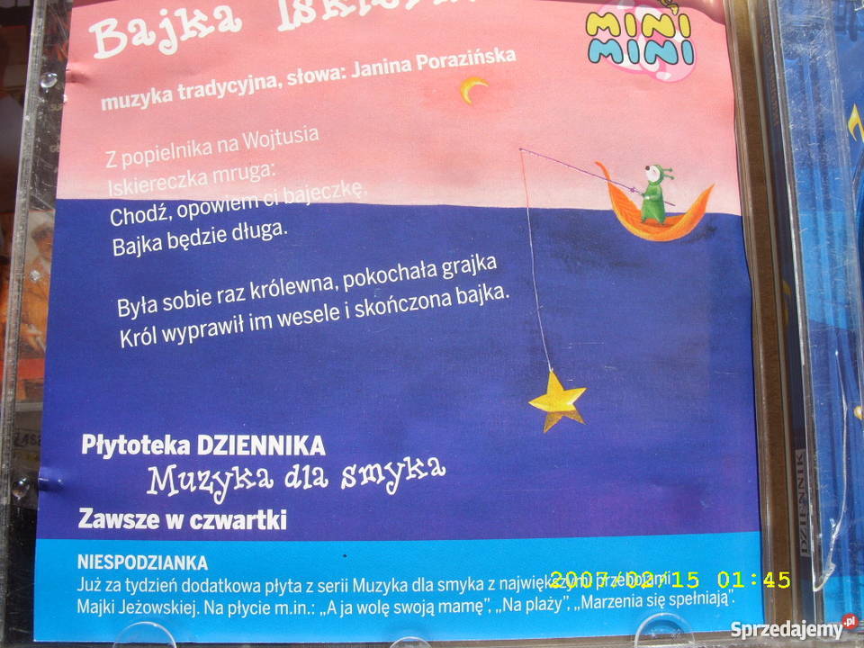 CD Kołysanki utulanki Muzyka smyka cz 5 CD Wołów sprzedam