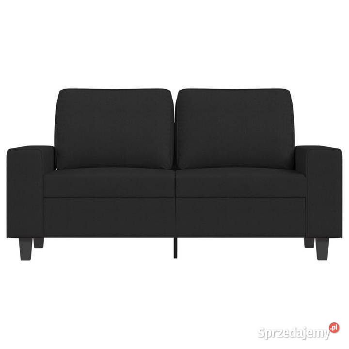Sofa 2osobowa czarna 120 tapicerowana tkaniną mazowieckie Warszawa