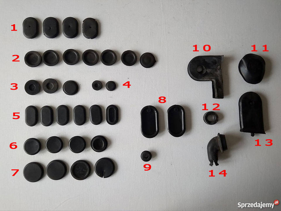 ZAŚLEPKI GUMKI MASKOWANIE FIAT CINQUECENTO Sanok