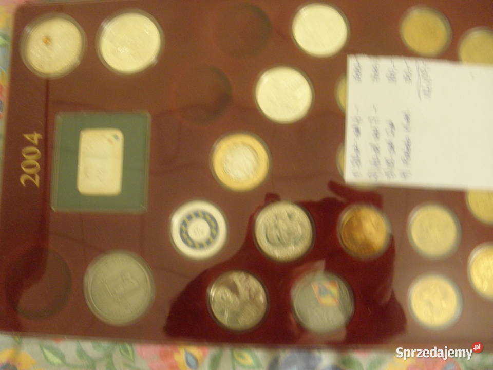 NIEPEŁNY 2004 mONET WYDANYCH NBP mazowieckie