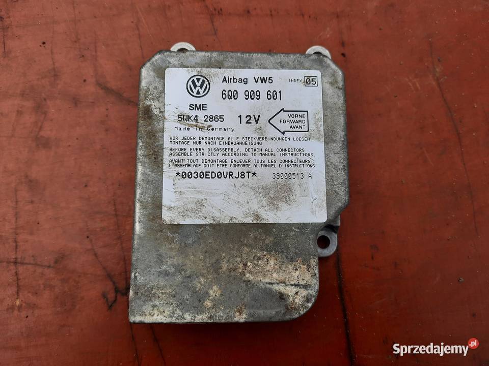 Moduł sensor SRS AirBag VW Lupo Układ elektryczny Przyborów