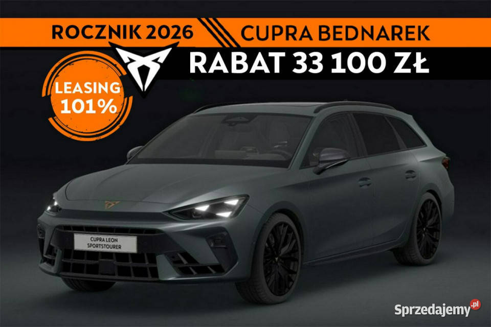 Cupra Leon Sportstourer VZ 20 TSI 333 DSG 4Drive ASR (kontrola trakcji) łódzkie Łódź