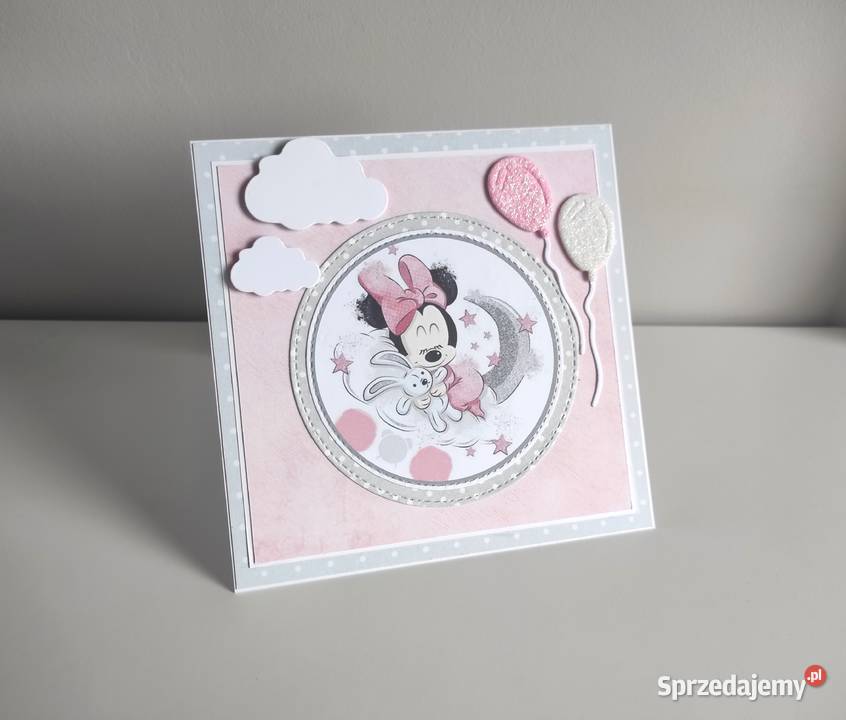 Kartka na Narodziny Roczek Urodziny ręcznie Rękodzieło Łódź