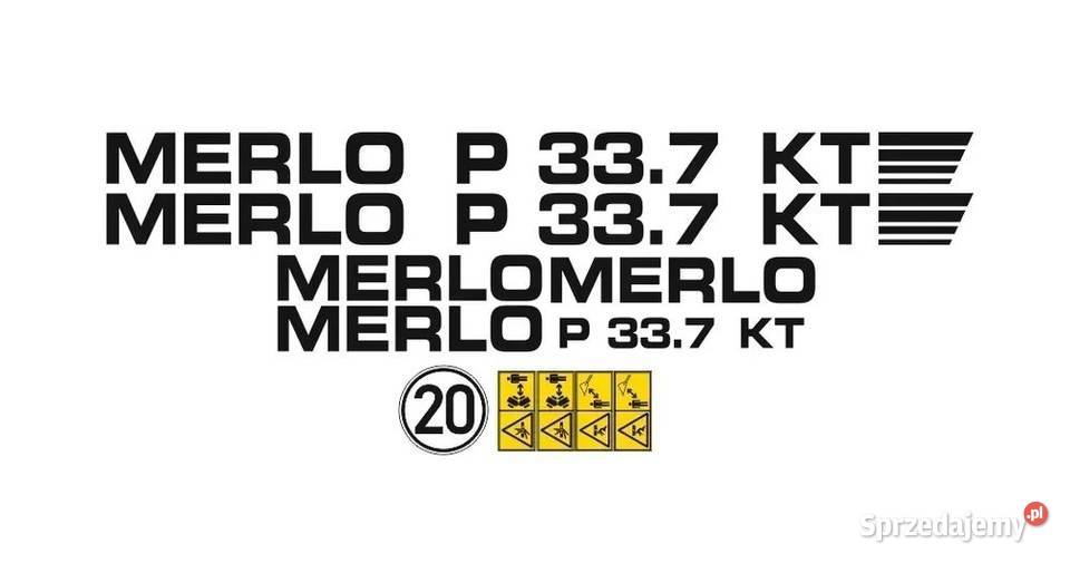 Naklejki oklejenie naklejka MERLO P 337 KT mazowieckie Janików