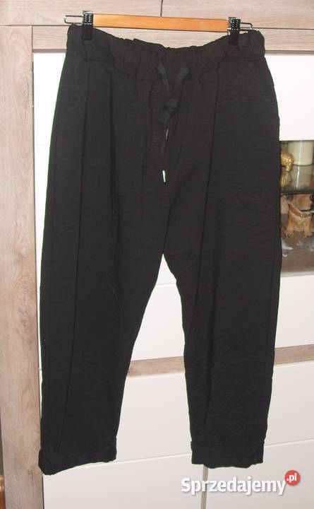 DUŻE CZarne gumowane spodnie Gnieciuchy xxl xxxl Rawicz