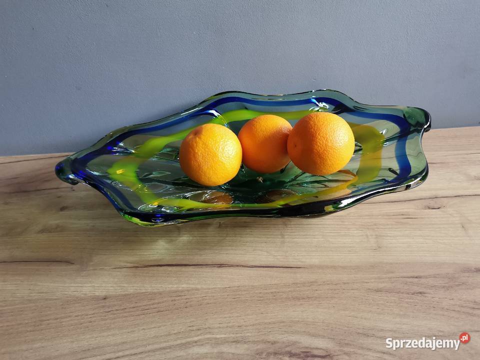 Stara duża wielka 35 48 patera owocarka kolorowe śląskie Katowice