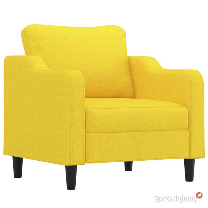 Fotel jasnożółty 60 obity tkaniną WM359348 Warszawa sprzedam