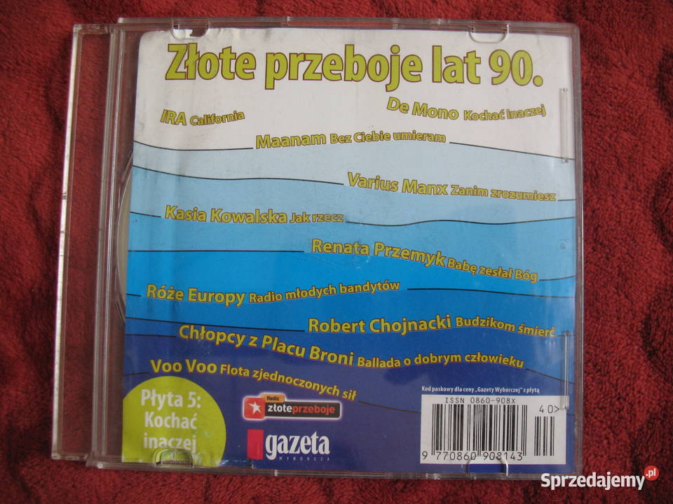 Złote przeboje lat 90 CD 5 Kochać inaczej 1 płyta Siedlce