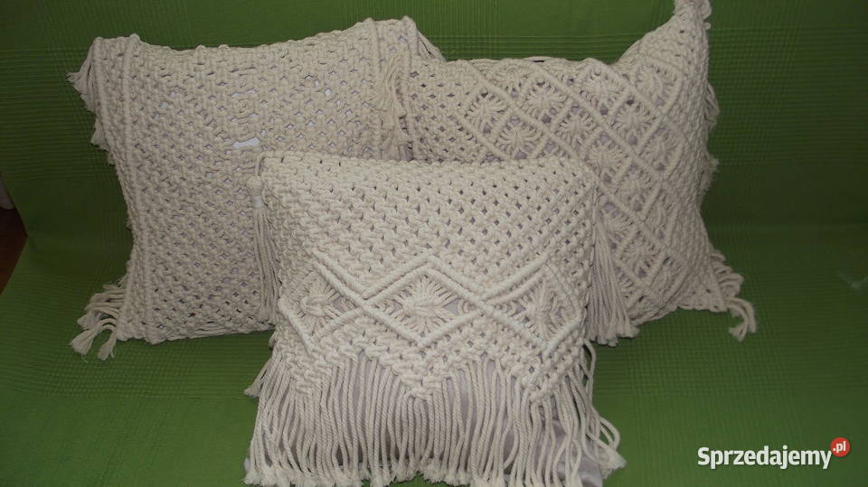 Poszewka makrama Dekoracje i ozdoby Leźnica Wielka-Osiedle