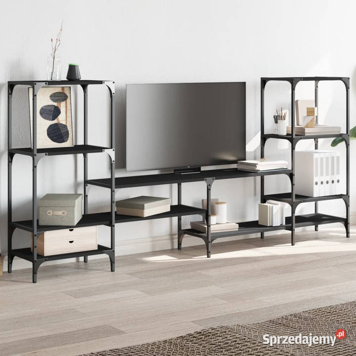 Szafka pod TV czarna 2065x285x95 WM842481 mazowieckie Warszawa