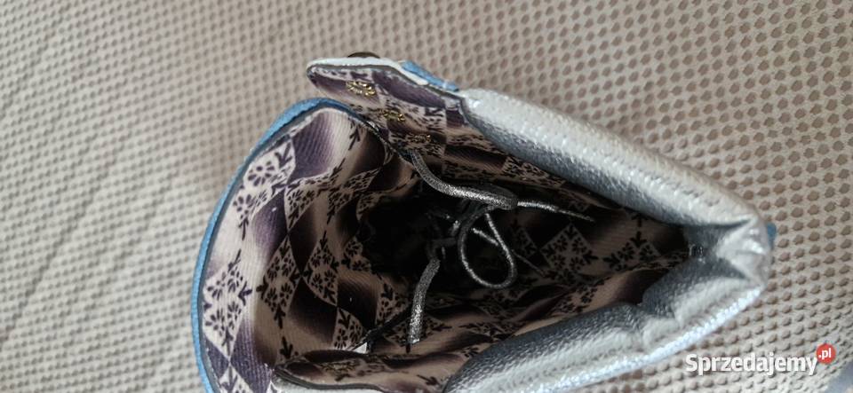 botki wiązane r 38 jeans jeansowe niebieskie małopolskie