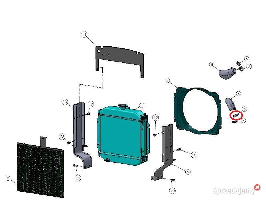 Opaska zaciskowa węża chłodnicy Mitsubishi VST Chłodzenie silnika podkarpackie Tajęcina