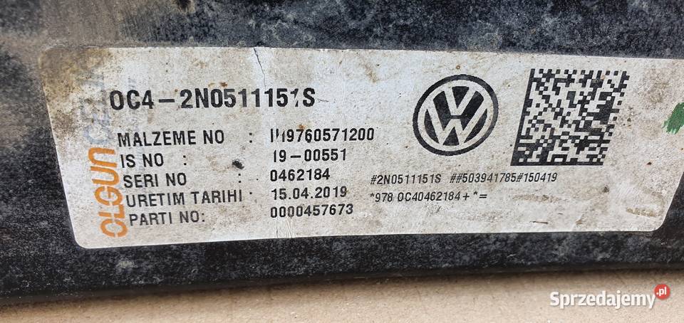 VW CRAFTER II RESOR PIÓRO RESORA 2N0511151 Trzciel