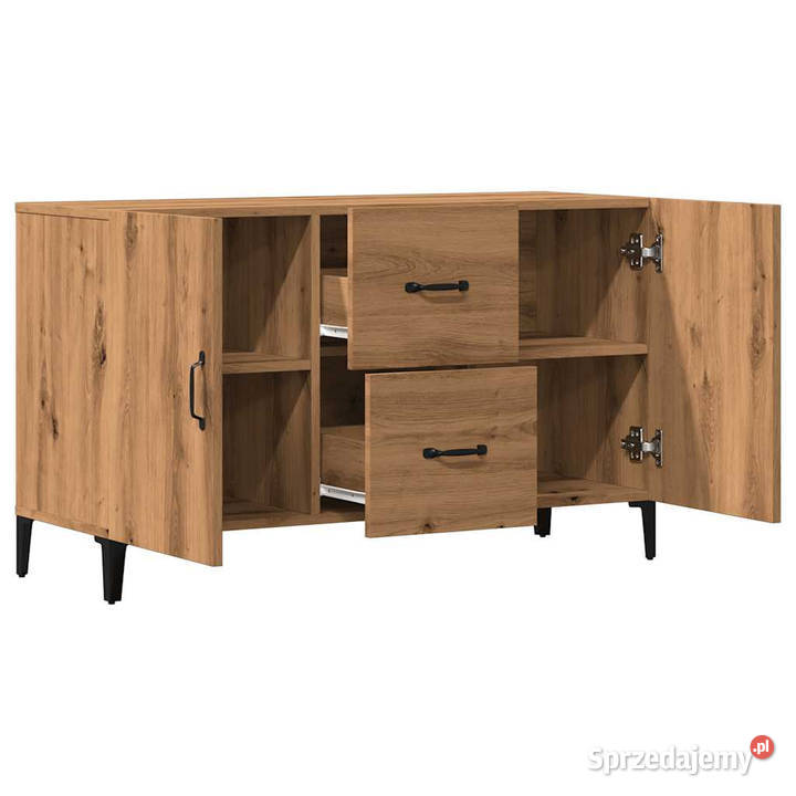 Komoda dąb artisan 100x36x60 materiał