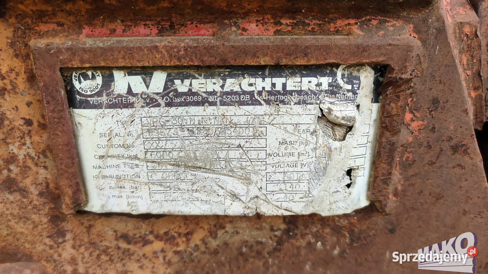 Chwytak sortujący wyburzeniowy Verachtert VRG30 świętokrzyskie Ostrowiec Świętokrzyski sprzedam