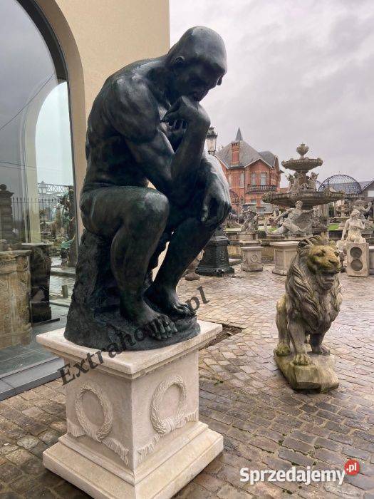 Myśliciel H185 Rzeźba figura z brązu najbardziej Szczecin