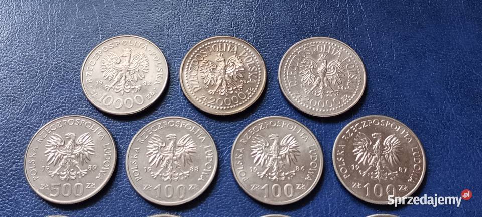 Stare monety Poczet Królów 15 sztuk 50 do 20 000 Lesko sprzedam