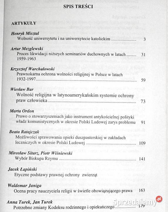 Studia z prawa wyznaniowego Tom 4 KUL Artur Pozostałe lubelskie Chełm sprzedam