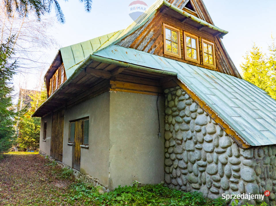 Dom w Zakopanem z projektem przebudowy wolnostojący małopolskie Zakopane