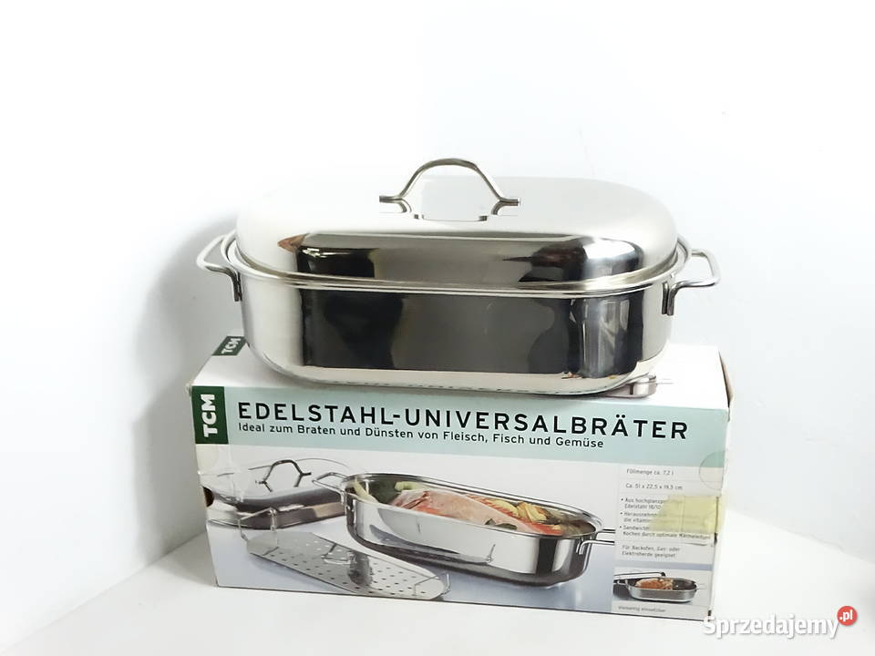Brytfanna Stalowa Uniwersalna TCM 72L NOWA z