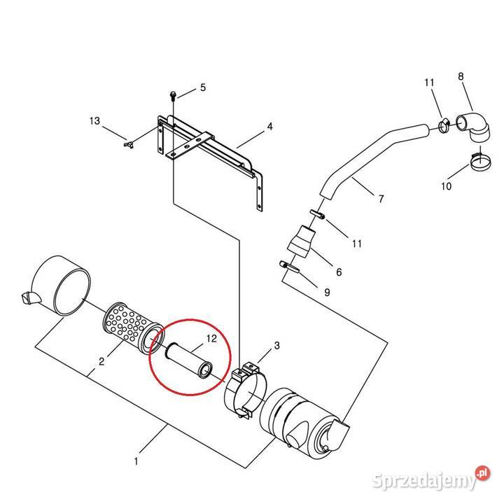 Wkład filtra powietrza A1190109 TRG190 LS Tajęcina