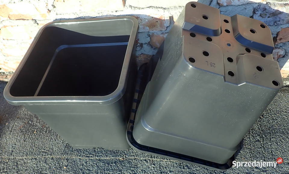 Doniczki produkcyjne P33 25L 33x33x34 kwadratowe Pozostałe Siewierz sprzedam
