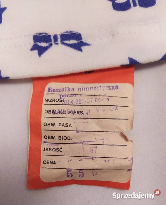 Koszulka chłopięca gimnastyczna KOKARDKI podlaskie Hajnówka