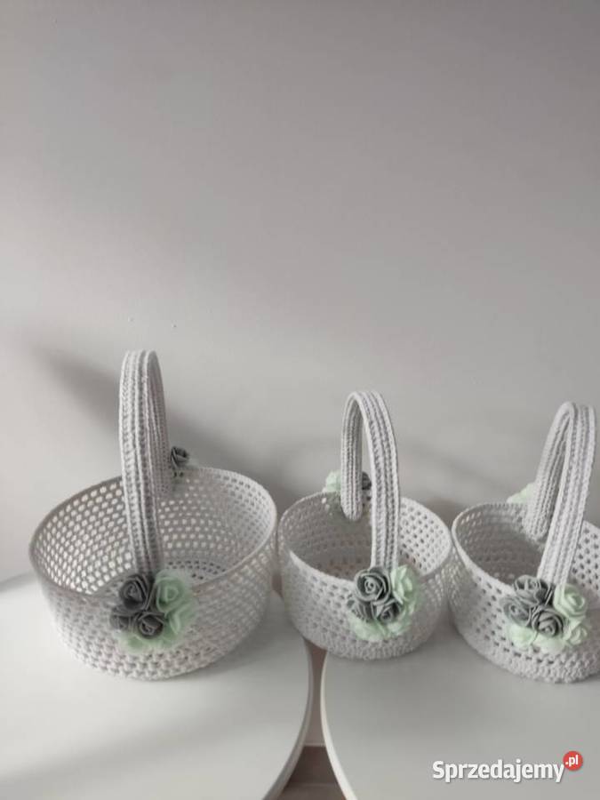Koszyki WIELKANOCNE szydełkowe Straszęcin