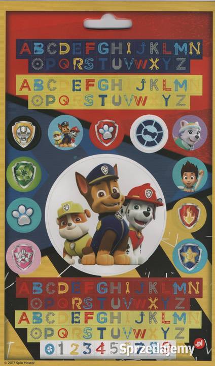 Psi Patrol Marshall Zestaw Naklejki Nalepki 700 Artykuły szkolne Mogilany sprzedam