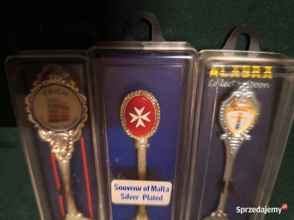 Łyżeczki ozdobne kolekcjonerskie NOWE Alaska Warszawa