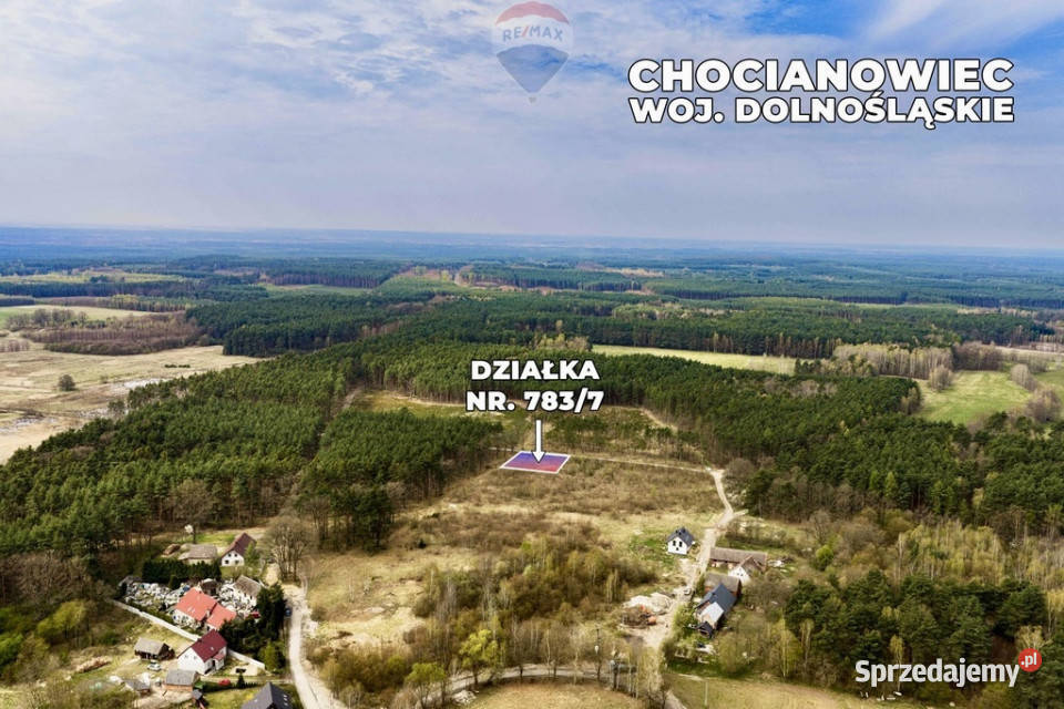 Działka budowlana w bezpośrednim sąsiedztwie Chocianowiec