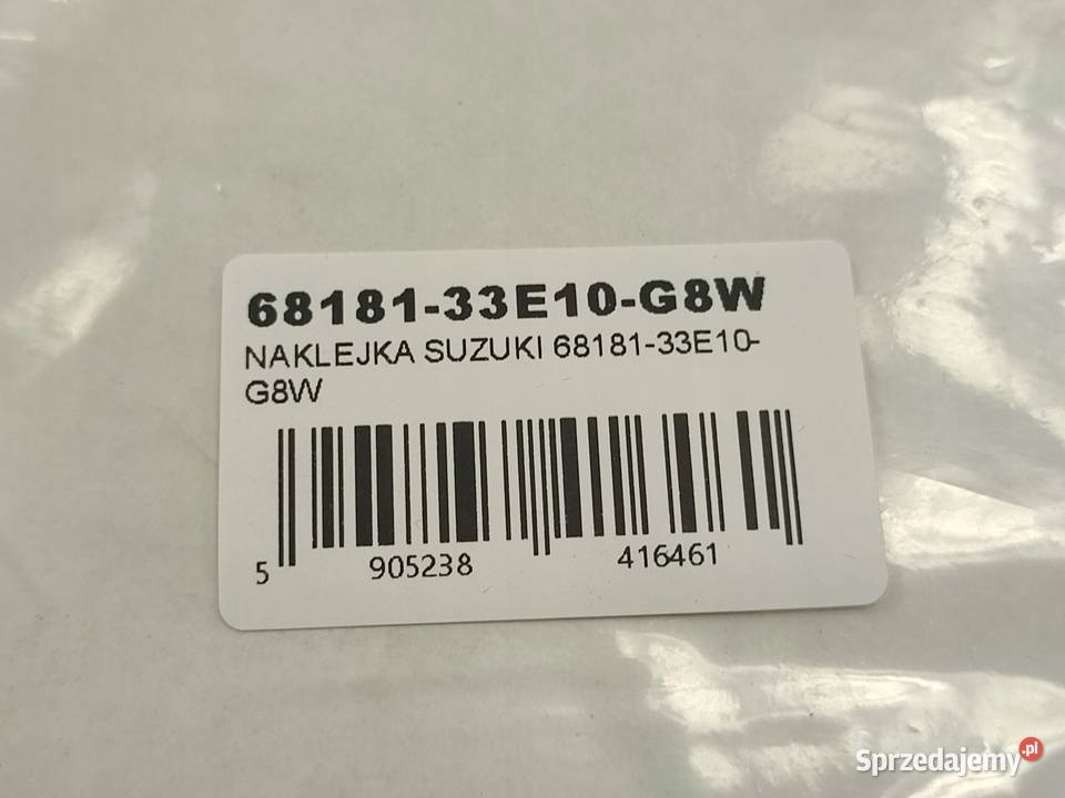 NAKLEJKA GSXR NA LEWY BOCZEK SUZUKI GSXR 750 sprzedam