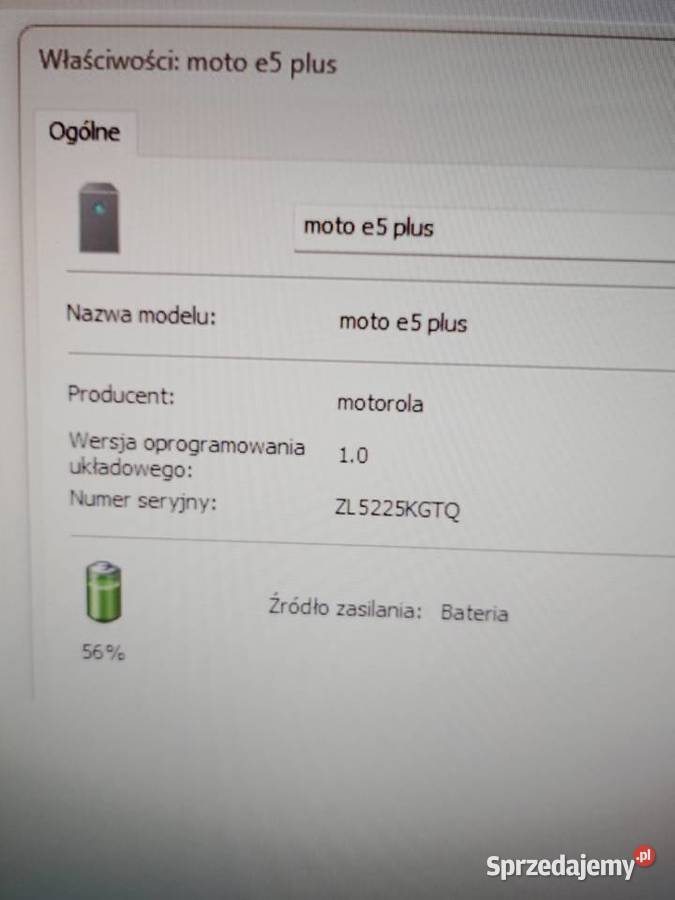 Smartfon Motorola e5 plus Wronki