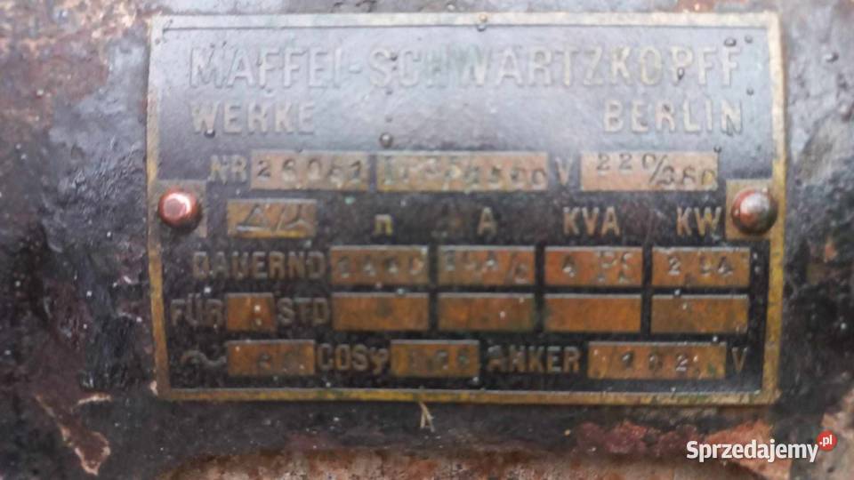 Maffei Schwartzkopff Werke Silnik antyk opolskie Kluczbork