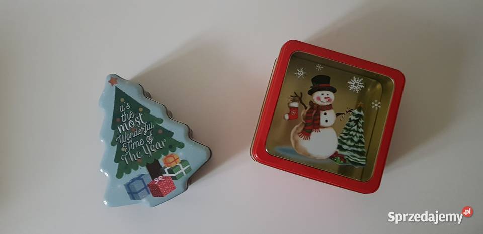 Nowa metalowa puszka na ciastka Boże Narodzenie mazowieckie Warszawa