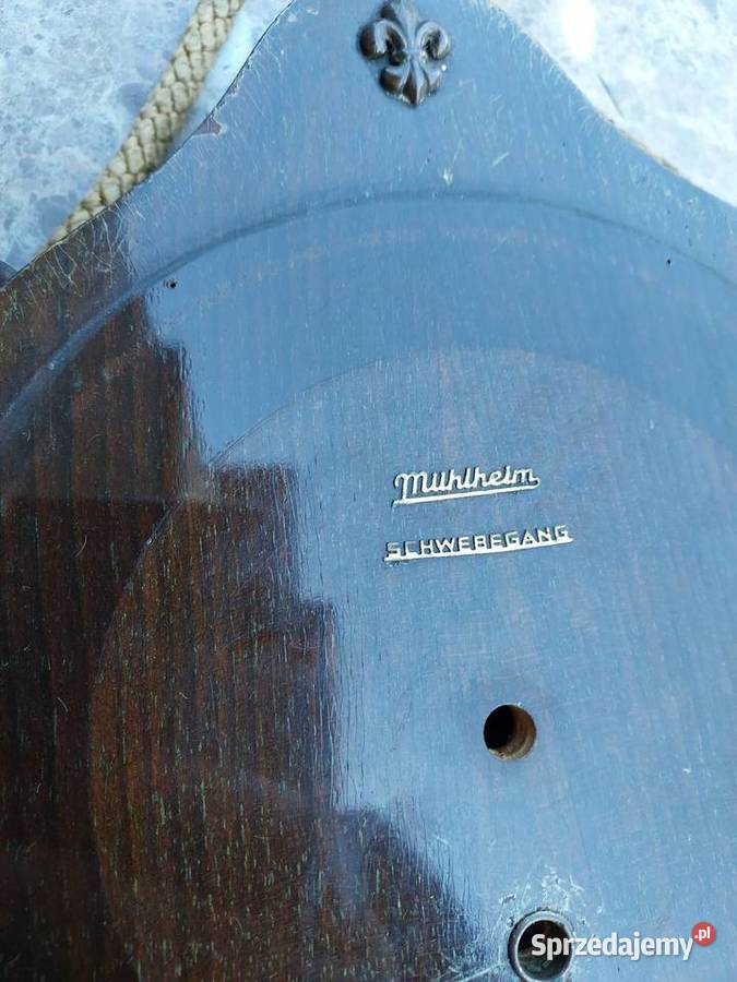 639 Obudowa zegara ściennego logo Muhlheim Pozostałe pomorskie Tczew