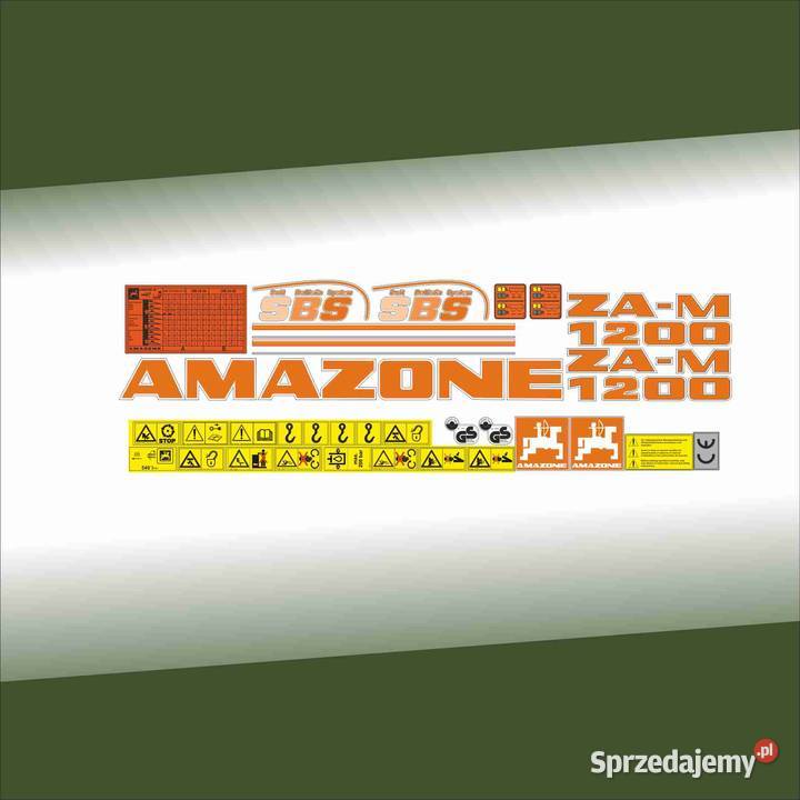 Naklejki Amazone m 1200 rozsiewacz Laminat UV Pozostałe Pleszew